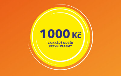 Zvyšujeme náhradu za darování plazmy